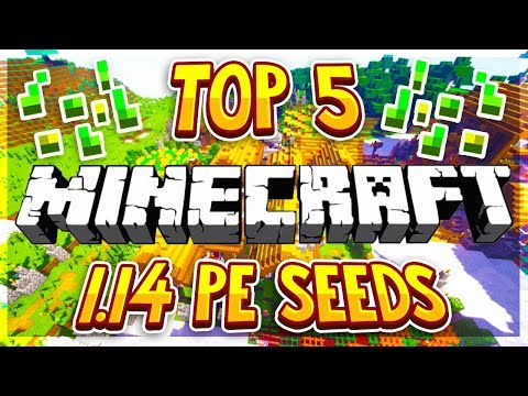 TOP 5 MCPE 1.14 SEEDS! (New Big Minecraft Servers)