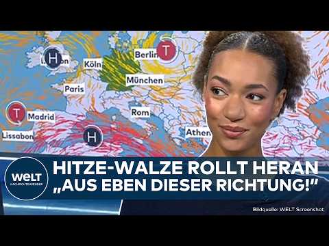 Video Thumbnail: WETTER: Hitze-Walze trifft Deutschland! Hoch-Sommer? Temperaturen steigen in einigen Regionen stark