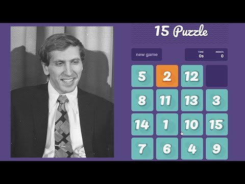 Part of a video titled How To Solve 15 Puzzle? - YouTube