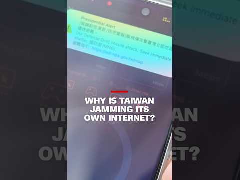 Why is Taiwan jamming its own internet?