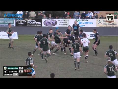 2015 NHRU Round 12 Premier 1 Highlights   Merewether v Maitland