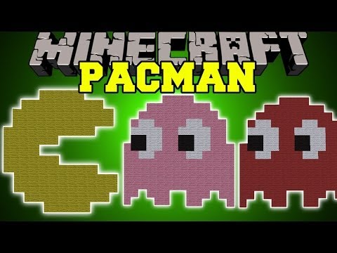 PopularMMOs - Minecraft: PACMAN (RUN FROM GHOSTS & COLLECT GOLD BLOCKS!) Mini-Game