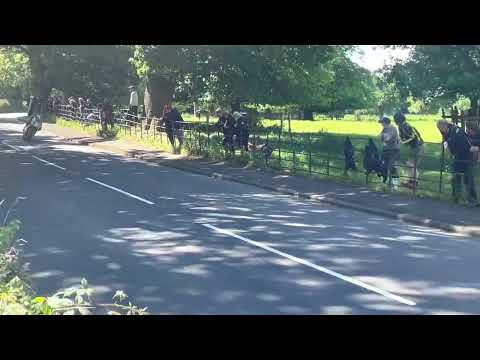 Peter Hickman, Isle of Man tt 2022 supertwin race win. Conker trees