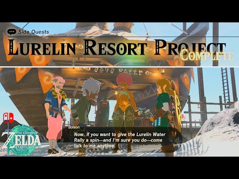 Legend of Zelda TOTK - Side Quests Lurelin Resort Project "Expanded a Lurelin!" - Lurelin Village