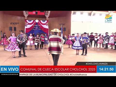 En vivo: Comunal de cueca escolar Cholchol 2025.