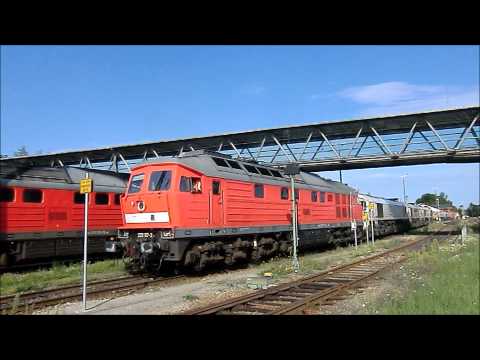 Soundcheck: Ludmilla (232 117, alte Lüfter): Motorstart, Rangieren mit aufheulender Maschine