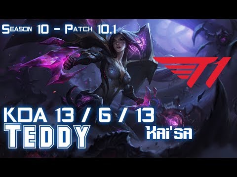 T1 Teddy KAI'SA vs SENNA ADC - Patch 10.1 KR Ranked