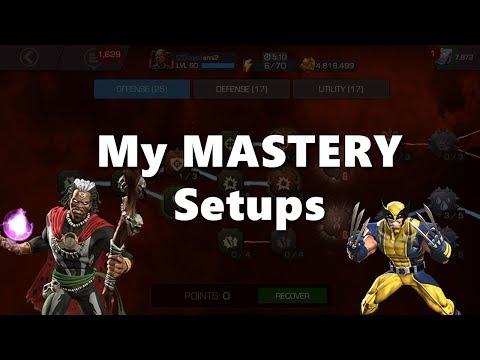 My Mastery Setups - Marvel Contest Of Champions