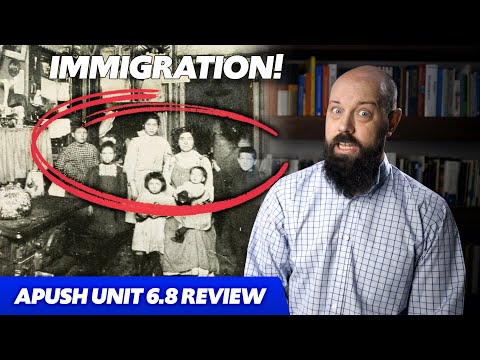 Part of a video titled IMMIGRATION and MIGRATION in the Gilded Age [APUSH Review Unit 6 ...