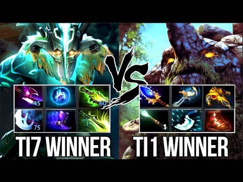Miracle TI7 Winner VS Dendi TI1 Winner Carry Battle - Dota 2