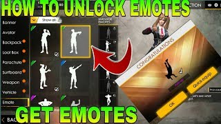 How To Unlock Emotes On Garena Free Fire.