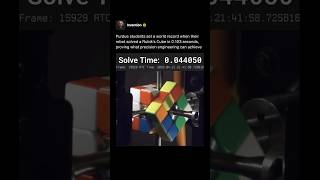Fastest Rubik’s Cube Solve Ever at 0.103 Seconds 🧩 #shorts