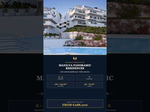 Manilva Panoramic Residences: Contemporary 2 & 3 Bed Apartments with Sea & Golf Views - Vídeo