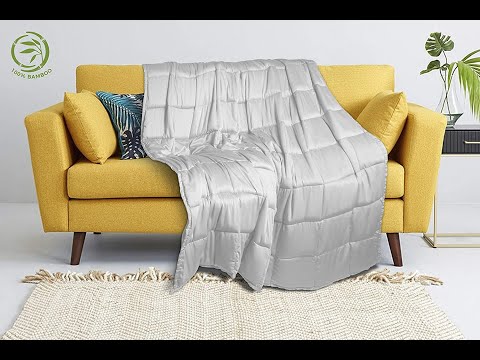 Anxiety & Sweating During Sleep? Cooling Bamboo Material & Bamboo Carma Weighted Blanket Review