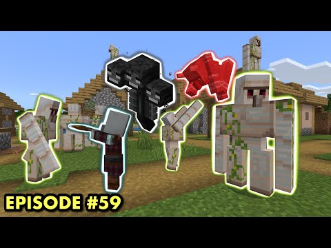 INSANE BATTLE: Golems vs. Wither Attack! Epic Minecraft (Ep. 59)