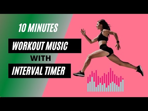 10 MINUTES WORKOUT MUSIC WITH INTERVAL TIMER [30/10 tabata]