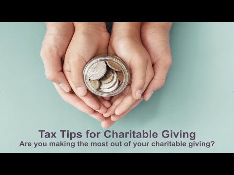 Tax Tips for Charitable Giving