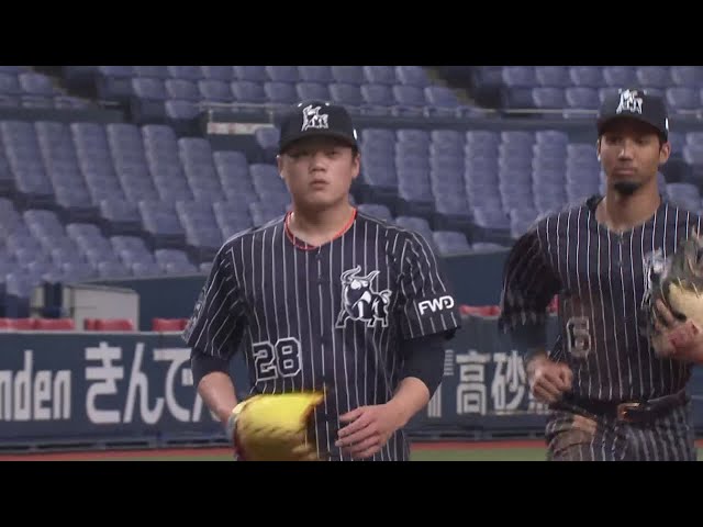 【8回表】バファローズ・富山 ピンチを切り抜け、プロ初勝利を挙げる!! 2021/5/30 B-S