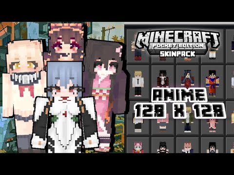 EPIC Anime Skinpack in Minecraft PE 128x128 HD!