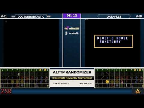 ALttPR Crossworld Keysanity Tournament: Round 1 - DoctorBobtastic vs. dataplet