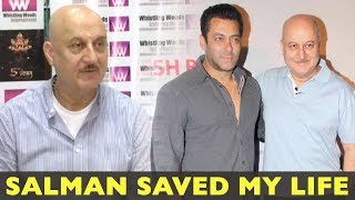 Anupam Kher Thanks Salman Khan For Saving His Life At IIFA 2017