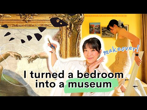 EXTREME bedroom makeover: it's a museum now | WITHWENDY