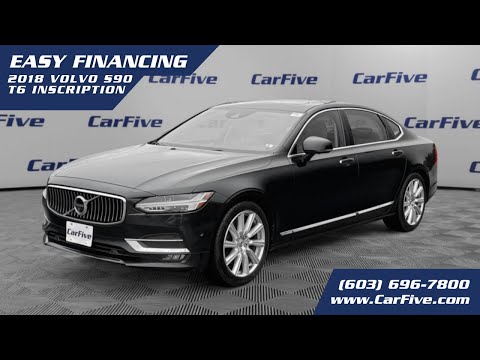 CarFive - Black 2018 Volvo S90 T6 Inscription Sedan - AWD - Gasoline - 5 Passengers.