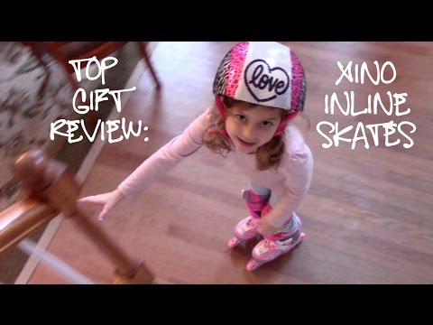 Top Gift Review Xino Sports Inline Skates for Girls with Illuminating Wheels! | Crazy8Family