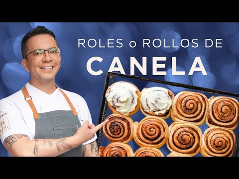 ROLLOS DE CANELA o roles de canela, húmedos  y tiernos.