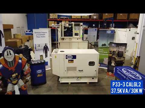 FG Wilson Diesel Generator: CALGL2 Sound Attenuated P33-3 Overview (SAP33-3, 37.5 kVA/30 kW at 60Hz)