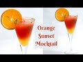 Sunset Mocktail Recipe Orange Watermelon Mocktail Refreshing Summer Drink
