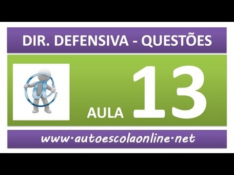 AULA 78 PROVA SIMULADA DIREÇÃO DEFENSIVA - CURSO DE LEGISLAÇÃO DE TRÂNSITO GRÁTIS