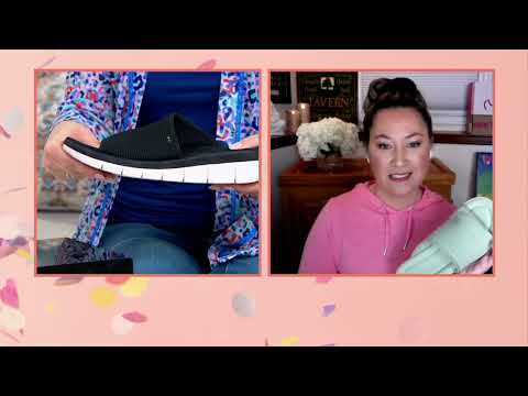 Ryka Knit Slide Sandals with Plush Fit - Ellie on QVC