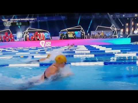 ISL Match 9, Sept 23, 2021, Alia Atkinson CD, of Jamaica representing London Roar wins 50 SCM BR.