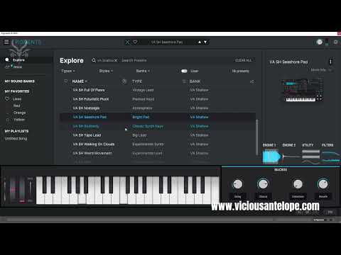 Arturia Pigments Free Presets - Shallow - Vicious Antelope presets walkthrough