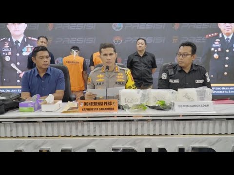 POLRESTA SAMARINDA UNGKAP KASUS NARKOBA