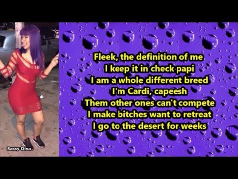 Cardi B - On Fleek (Lyrics)