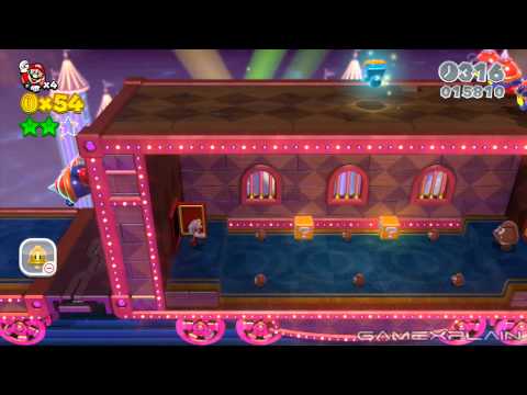 Super Mario 3D World - World 8-Train Green Stars & Stamp Locations Guide & Walkthrough