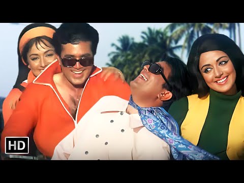 Zindagi Ek Safar Hai Suhana | Rajesh Khanna, Hema Malini | Andaz (1971) | Kishore Kumar | Love Songs