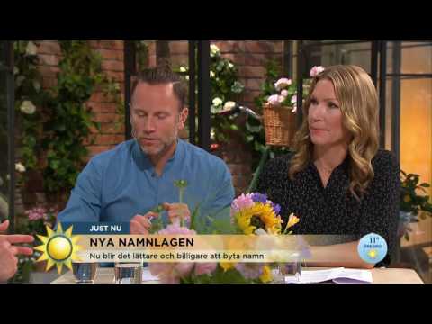 Nu blir det enklare och billigare att byta namn - Nyhetsmorgon (TV4)