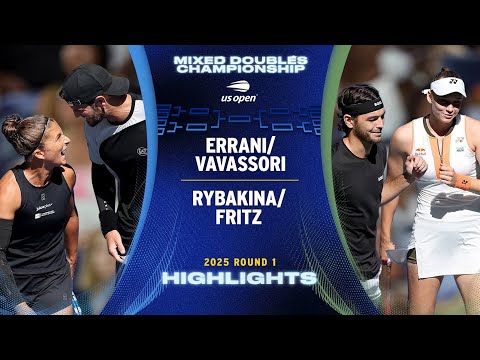 Errani/Vavassori vs. Rybakina/Fritz Highlights | 2025 US Open Round 1