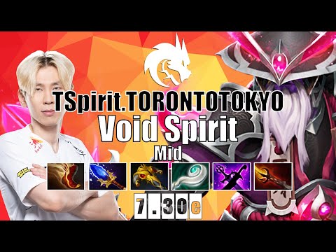 Void Spirit Mid | TSpirit.TORONTOTOKYO | TI 10 CHAMP EZ GAME BULLY MID | 7.30e Gameplay Highlights