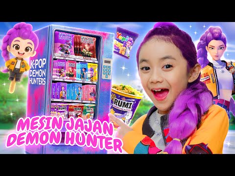 SAMANTHA BUYS ALL THE DEMON HUNTER KPOP SNACKS FROM THE AUTOMATIC MACHINE 😍