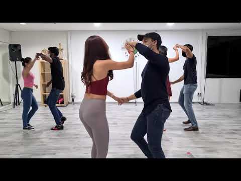 Caliente Dance Studio Singapore Bachata Class demo to Pinto Picasso - Lucky