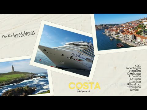 Europa Tour mit der Costa Fascinosa - von Kiel nach Savona - Teil 1