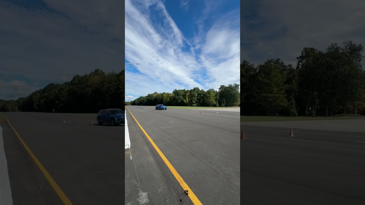 SOUND ON! 2025 Cadillac Optiq going through our avoidance maneuver evaluation