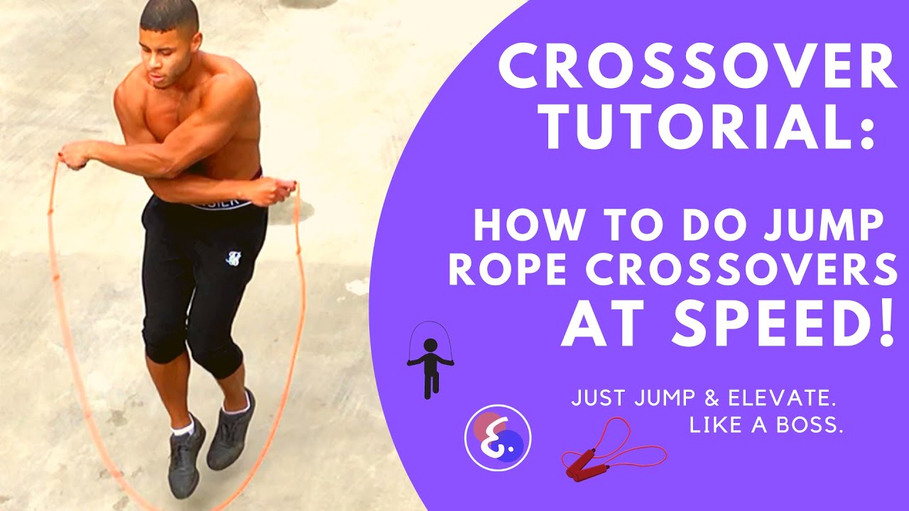 Geraldo Alken teaches jump rope crossovers step by step, a skill a 3.5mm polycord beaded rope helps you learn