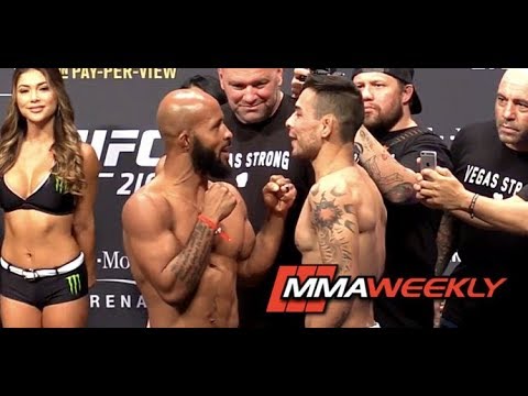 Demetrious Johnson and Ray Borg Get Mouthy at UFC 216 Ceremonial Weigh-in