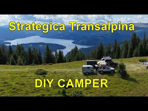 Camping pe Strategica Transalpina cu remorca de camping DIY