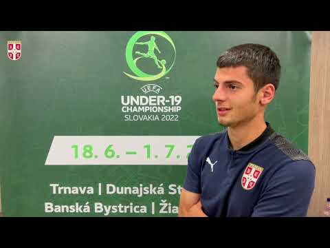 U-19 EURO | Kapiten omladinske reprezentacije Srbije Nikola Petković uoči starta na EP u Slovačkoj